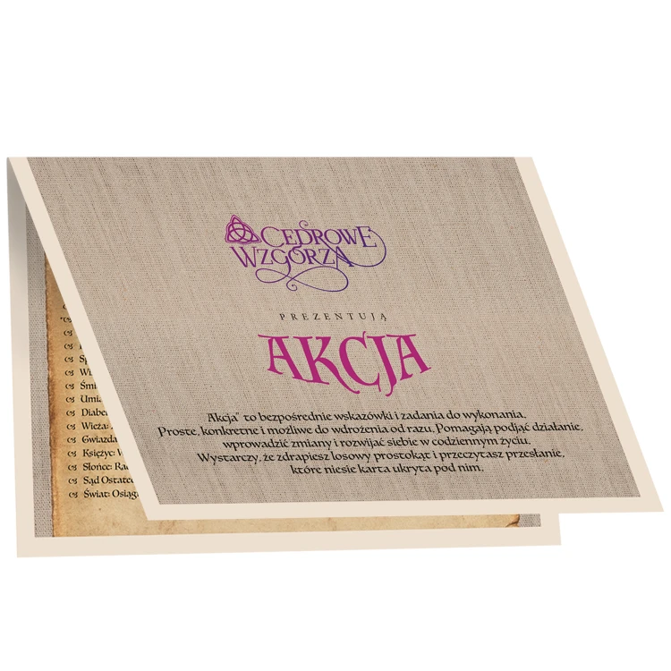 akcja - zdrapka tarotowa Cedrowe Wzgórza