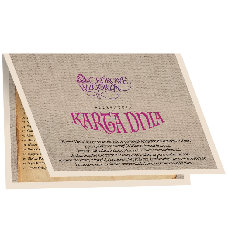 Karta Dnia - zdrapka tarotowa Cedrowe Wzgórza