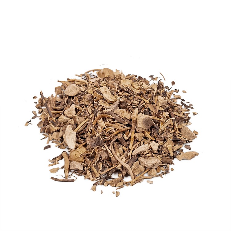 Korzeń Królowej Łąki (Queen of the Meadow Root) – Cedrowe Wzgórza – zioło Hoodoo do wsparcia kariery, sukcesu zawodowego i przyciągania stabilności finansowej. Przykładowy surowiec.